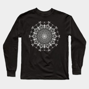 Floral bohemian mandala pattern Long Sleeve T-Shirt